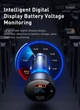 Автомобільний зарядний пристрій Baseus Particular Digital Display QC+PPS Car Charger 65W - зображення 4