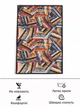 Килимок MAC Carpet Taba 317 Сірий+Помаранчевий 100х150 см - зображення 4