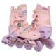 Роликовые коньки раздвижные Fei Bao 318 размер 39-42 Light Pink-Violet - изображение 1