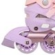 Роликовые коньки раздвижные Fei Bao 318 размер 31-34 Light Pink-Violet - изображение 10