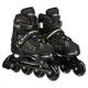 Роликовые коньки раздвижные Banwei 129 размер 31-34 Black-Gold - изображение 2