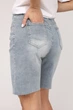 Шорты джинсовые женские XL цвет голубой YUKI ЦБ-00268457 - изображение 4