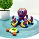 Розвиваюча іграшка Limo Toy для ванної Восьминіг-кільцеброс 17см Фіолетова (AQ 0001) - зображення 1