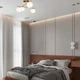 Бронзова стельова сучасна люстра на 4 плафони (52-9801-4 BRZ+WH) - зображення 3