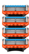 Лезвия для бритья Gillette Fusion5 4 шт без упаковки (77802106) - изображение 1