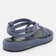 Женские сандалии замшевые Ashoes 211/21113 39 25 см Джинс (ROZ6501005861) - изображение 5