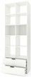 Стелаж Меткас A033 800 х 420 х 2300 мм ЛДСП Білий сніг (MA033-B) - зображення 2