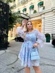 Легка святкова сукня, з відкритими плечима арт МОДС-5974,29 блакитна 48-52 - изображение 4
