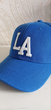 Кепка бейсболка LА (Los Angeles) unisex доросла жіноча чоловіча вишивка біла нитка блакитна (185725) - зображення 5