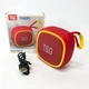 Портативна акумуляторна 5W Bluetooth колонка BT/USB/TF/FM з ремінцем та світломузикою TG 659 червона - зображення 3