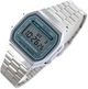 Наручные часы Casio A168WA-3A Серебристые\Голубой экран - изображение 2