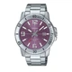 Мужские наручные часы Casio MTP-VD01D-6B Серебристые\Фиолетовый циферблат - изображение 1