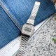 Наручные часы Casio A168WA-8A Серебристые\Бежевый экран - изображение 3