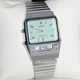 Наручний годинник Casio AQ-800E-3A Сріблястий\Бірюзовий циферблат - зображення 4
