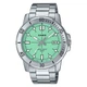 Мужские наручные часы Casio MTP-VD01D-3E1 Серебристые\Мятный циферблат - изображение 1