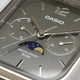 Мужские наручные часы Casio MTP-M305M-8A Серебристые\Серый циферблат - изображение 4