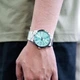 Мужские наручные часы Casio MTP-VD03D-2A3 Серебристые\Голубой циферблат - изображение 5