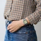 Наручные часы Casio AQ-230A-9A Серебристые\Золотисто-Зеленый циферблат - изображение 8