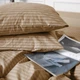 Наволочка MirSon Бязь 17-0610 Stripe Light Brown 45х45 см (2200008199371) - зображення 2