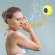 Беспроводная водонепроницаемая Bluetooth колонка для прослушивания музыки в душе / ванной Round Speaker настенный мини динамик с подсветкой и креплением на присоску, желтая (104305345) - изображение 2