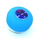 Беспроводная водонепроницаемая Bluetooth колонка для прослушивания музыки в душе / ванной Round Speaker настенный мини динамик с подсветкой и креплением на присоску, голубая (104305307) - изображение 6