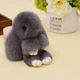 Хутряний Брелок Кролик зі штучного хутра Fendi, кролик брелок зайчик, кольори в асортименті - зображення 5