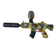 Іграшковий автомат M416 з орбізами глушником та акумулятором Жовто чорний принт - зображення 2