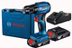 Аккумуляторная бесщеточная дрель-шуруповерт Bosch GSR 185-LI Professional (2 АКБ 18V 2.0Ah + З/П) 1900 об/мин в кейсе - изображение 1