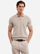 Koszulka polo męska Big Star Polonezzo 801 XL Beżowa - obraz 1