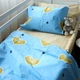 Простынь MirSon 150х220 см Kids Time 17-0463 Love stories бязь (2200008478346) - изображение 4