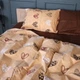 Простынь MirSon двуспальная 180x220 см 17-0705 Toffee Hearts Бязь (2200010619775) - изображение 4