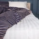 Простынь MirSon Бязь 17-0721 Cream and Grey Stripes 180x220 см (2200010686722) - изображение 1