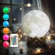 Ночник светильник лампа Луна на пульте 3D Moon Light Lamp на аккумуляторе 16 цветов - изображение 9