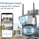 Уличная WIFI камера видеонаблюдения с двумя объективами Smart S90CF-PTZ 2/2Mп, APP V380Pro с ночной съёмкой - изображение 5