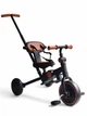 Велосипед-беговел 3в1 с родительской ручкой и козырьком Royal Leather Trike 105-2 трехколесный с максимальной нагрузкой до 60 кг с 2 режимами колес Черный - изображение 2