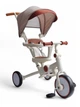 Велосипед-беговел 3в1 с родительской ручкой и козырьком Royal Leather Trike 105-2 трехколесный с максимальной нагрузкой до 60 кг с 2 режимами колес Белый - изображение 1
