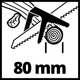 Потужна обрізна акумуляторна пилка Einhell GE-GS 18/150 Li Solo (АКБ 18 В 2,5 А·год) - зображення 6