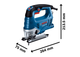 Профессиональный электрический лобзик Bosch GST 750: 520 Вт, глубина реза 75 мм, вес 2.3кг - изображение 3