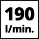 Потожний компресор Einhell TC-AC 190 OF Set : 1100 Вт, 3750 об/хв, макс.продуктивність 190л /хв (4020660) - зображення 7