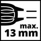 Мощная ударная дрель электрическая Einhell TC-ID 720/1 E : 720 Вт, 13мм патрон (4259848) SDRT_54259848 - изображение 6