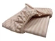 Простирадло на гумці "Stripes Beige" з бязі голд 160х200 см - зображення 8