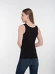 Майка жіноча DotyK широка брителька однотонна 4 XL чорна - изображение 2