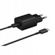 Швидка зарядка 25W для Samsung Galaxy Super Fast Charging PD type-C Power Adapter EP-TA800 з кабелем 1метр, зарядний пристрій Black - изображение 5