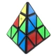 QiYi Qiming Piraminx black | Пірамідка Мефферта 3х3 чорна - зображення 4