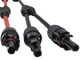 Конектор двойник MC4 1х2 POWMR Y-тип, для солнечных панелей 30A 1000V (пара - папа+мама, комплект из 2 штук) IP67 (разветвитель, удвоитель, тройник, для обединения солнечных панелей в массив) - изображение 4