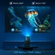 Міні-проектор 4K Full HD 1080P, підтримує Wi-Fi 6 і BT 5.0 із вбудованою ОС Android 11.0, 150-дюймовий , автоматична корекція трапецеїдальних спотворень, чорний - изображение 5