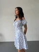 Жіноча літня міні сукня з розрізом Uaclothes S Молочний (like32583-127881351) - зображення 2