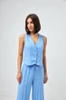 Жилет із льону класичний Wear me S Синій (6_25_11391) - зображення 3