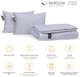 Набор антиаллергенный MirSon с Тенсель Супер Теплый №9041 Eco Light Gray (одеяло 220x240 см + подушки 50х70 средние) (2200005995952) - изображение 2