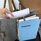 Професійний блокнот Психолога Professional Journals в обкладинці із еко-фетру Лондон А5 велика кишеня для докуметів формату А4 Сірий - изображение 5